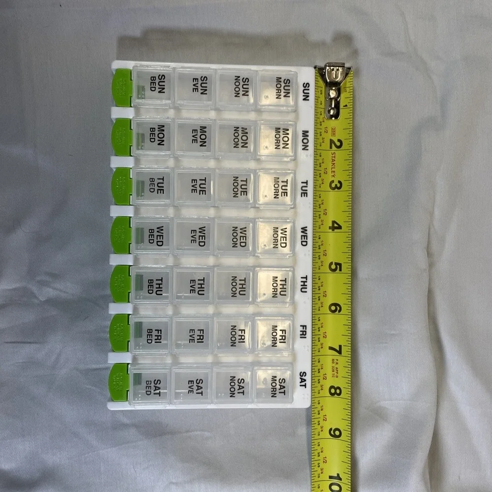 Ezy Dose One-Day-At-A-Time Weekly Medication Organizer Tray 1 each By Ezy Dose